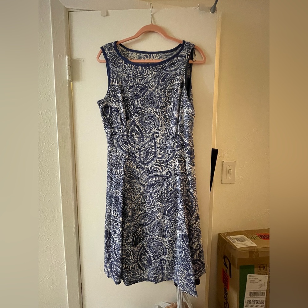 pretty blue business dress